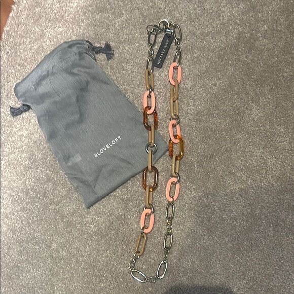 Ann Taylor Colorful Chain Link Necklace! - Picture 2 of 8